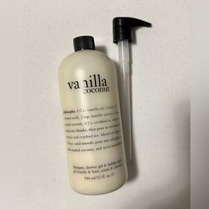 Philosophy: Vanilla Coconut Shampoo, Shower Gel, and Bubble Bath 32oz